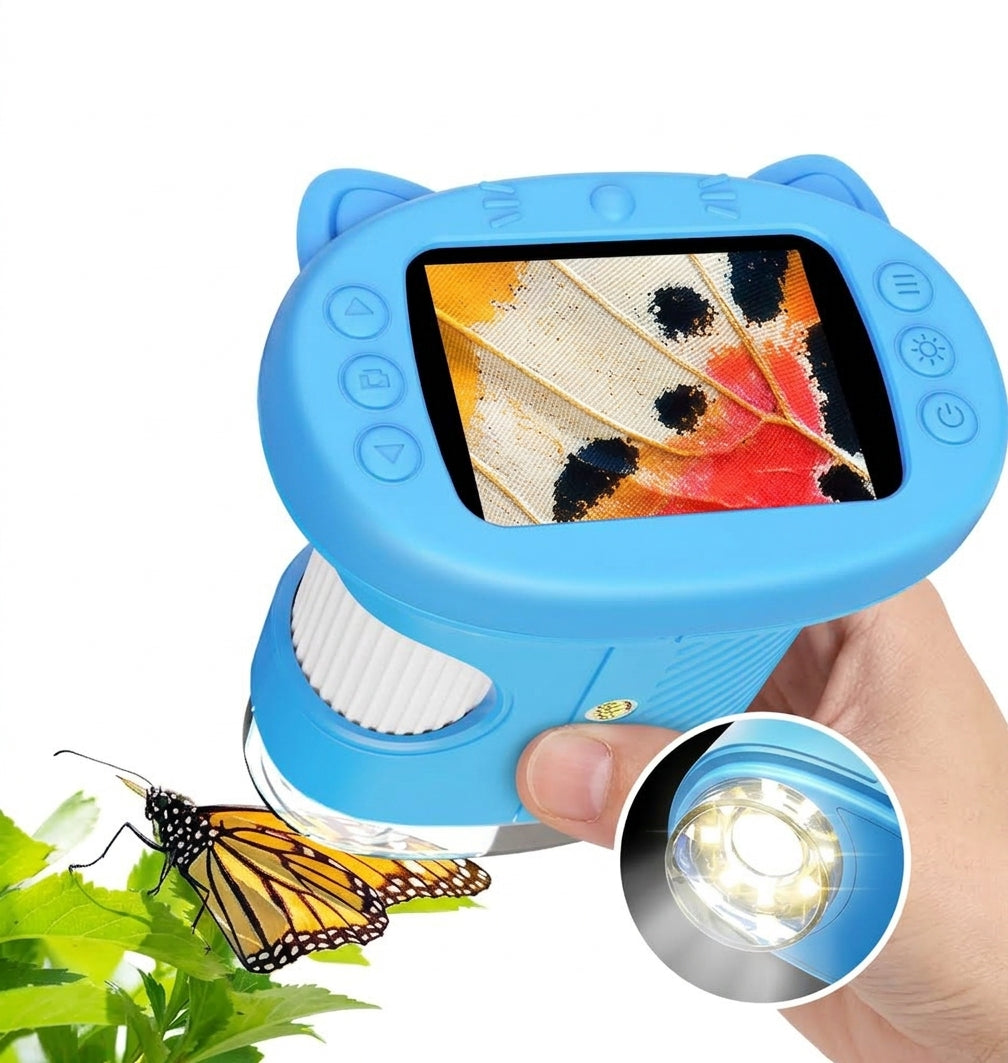 Mikroskop cyfrowy dla dzieci z ekranem 2,4"